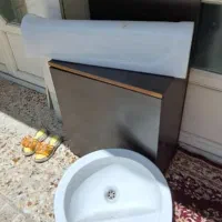 روشویی سفید وسالم بدون کوچکترین ایراد