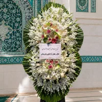 تاج گل های مشبک چوبی تسلیتی و جشنی