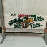 تابلو فرش نیمه بافته شده بهمراه دارقالی|تابلو فرش|زنجان, |دیوار