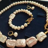 . باروک مروارید نامنظم طبیعی کمیاب رنگ یاسی کادو|جواهرات|تهران, دبستان|دیوار