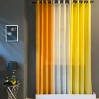 پرده پانچ و حریر آماده  خوش قیمت و نصب آسان