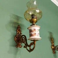 جفت لوستر دیواری ایتالیایی آنتیک قدیم