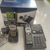 تلفن بیسیم پاناسونیک اصل ژاپن و یک تلفن ساده