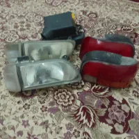 چراغ جلو وخطر عقب وجعبه کامل هوا کش پراید فابریک