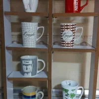 قاشق شربت و چنگال میوه و استند ماگ