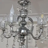 لوستر کریستال استیل خارجی|لوستر و چراغ آویز|کرج, بنیاد|دیوار