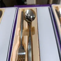 سرویس12 پارچه قاشق چنگال یونیک در 3مدل. سرخ کن|ظروف سرو و پذیرایی|قم, چهل درخت‎|دیوار