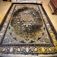 فرش پتینه ثروت طلاکوب طوسی ۱۲ متری