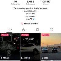 اکانت تیک تاک با 5500 فالور ویو خوب میگره