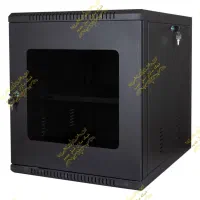 رک شبکه ۱۲ یونیت دیواری با تهویه و قفل امنیتی