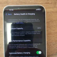 آیفون ۱۳ سفید باطری ۹۸ ۱۲۸گیگ|موبایل|دلیجان, |دیوار