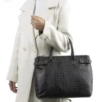 کیف اداری زنانه چرم طبیعی صاد