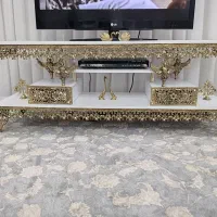 میزتلویزیون برنجی