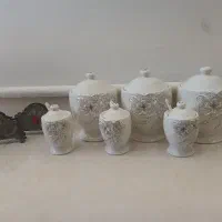 پا سماوری و جا دستمال کاغذی