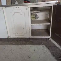 سینک ظرف شویی دو قلو و کابینت|مصالح و تجهیزات ساختمان|فلاورجان, |دیوار