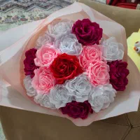 دسته گل روبانی|گل مصنوعی|صدرا-فارس, فاز ۲|دیوار