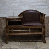 میز تلفن سلطنتی چوب گردو قدمت۴۰سال