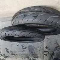 لاستیک DUNLOP عقب و جلو موتورسیکلت NS آپاچی ZX|قطعات یدکی و لوازم جانبی|تهران, بلوار کشاورز|دیوار