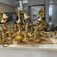 لوستر آب طلا برنزی