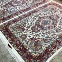 (فرش فرزین)جفت۶متری خطیبی جدید(سیمرغ)رج۳۰نخ مرینوس|فرش|تبریز, |دیوار