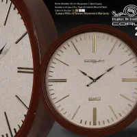 ساعت دیواری طرح خطی زمینه کنفی جدید موتور ضمانتی