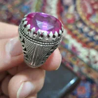 انگشتر دست ساز جباری نقره 65 گرمی یاقوت سرخ|جواهرات|سلماس, |دیوار