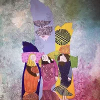 آموزش نقاشی روی بوم به وسیله رنگ روغن