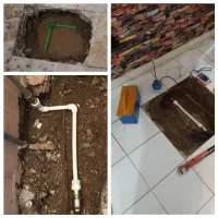 تاسیسات تشخیص ترکیدگی لوله کشی لوله بازکنی رفع نم