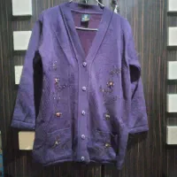 ژاکت بافت سنگ دوزی نو