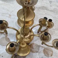 دو عدد لوستر برنجی