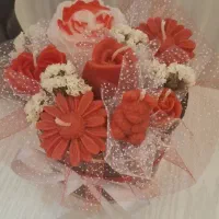 باکس گل شمعی قرمز