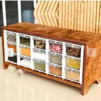 باکس ادویه چوبی