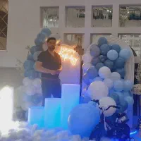 بادکنک آرایی کودک.رقص نور