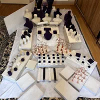 مجموعه استند و پایه نمایش زیورآلات، انگشتر، گوشوار