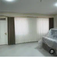 پرده جدید مینمال با دو عدد والان ترک|پرده، رانر، رومیزی|کرج, شاهین‌ویلا|دیوار