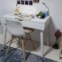 میز تحریر تک درب پایه مخروطی مدل BARLY / ماکان چوب