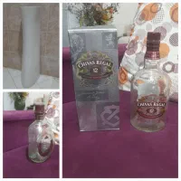 بطری شیشه ارجینال خالی خارجی.پایه روشویی چینی کُرد