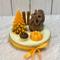 سینی شمع سنجاب و کدو