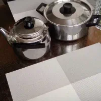 قوری وقابلمه استیل قدیمی