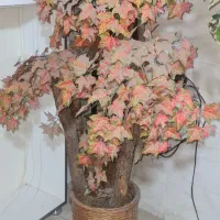 گلدان با گل و درختچه مصنوعی