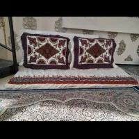 دوعدد پشتی ویک کناره یک ونیم متری پته.بار نشده|پشتی|زرند, |دیوار