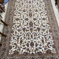 فرش کاملا سالم و تمیز طرح باغ بهشت