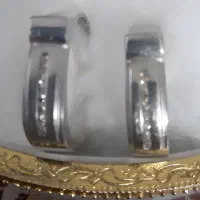 حلقه سفید برلیان ست عروس و داماد