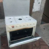 گاز ۵ شعله فردار با دو عدد جوجه گردان محور الکتریک