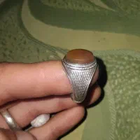 انگشتر نقره کار دست صدوقی عیار ۹۲۵