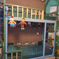 تخت دو طبقه|تخت و سرویس خواب|تهران, علم و صنعت|دیوار