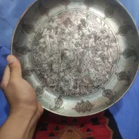 بشقاب مسی قلم رخ وبر.هنه