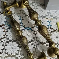 دستگیره دو عددی تمام برنج نقش دار.لاکچری وشیک|مصالح و تجهیزات ساختمان|تهران, قلهک|دیوار