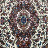 (فرش فرزین)جفت۶متری خطیبی جدید(سیمرغ)رج۳۰نخ مرینوس|فرش|تبریز, |دیوار