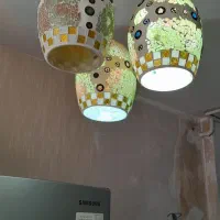 لوستر سالم در حد نو مخصوص اتاق خواب و آشپز خانه|لوستر و چراغ آویز|مشهد, رستگار|دیوار